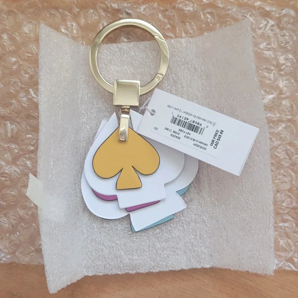Kate Spade Stacked Spade Key FOB in Seaside - Picture 5 of 10